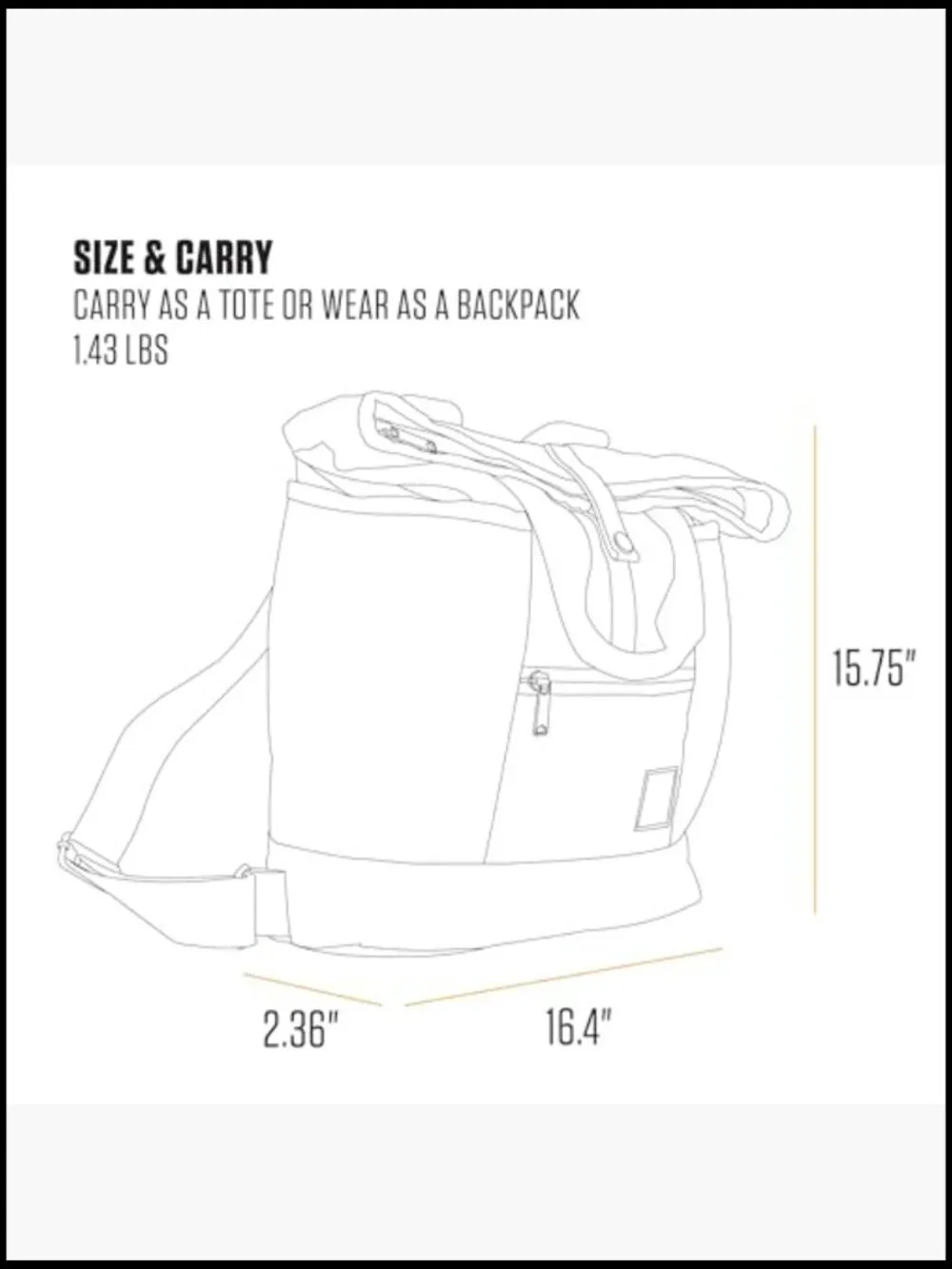 Convertible Backpack Tote Heavy Duty Water Resistant Laptop Bag Adjustable